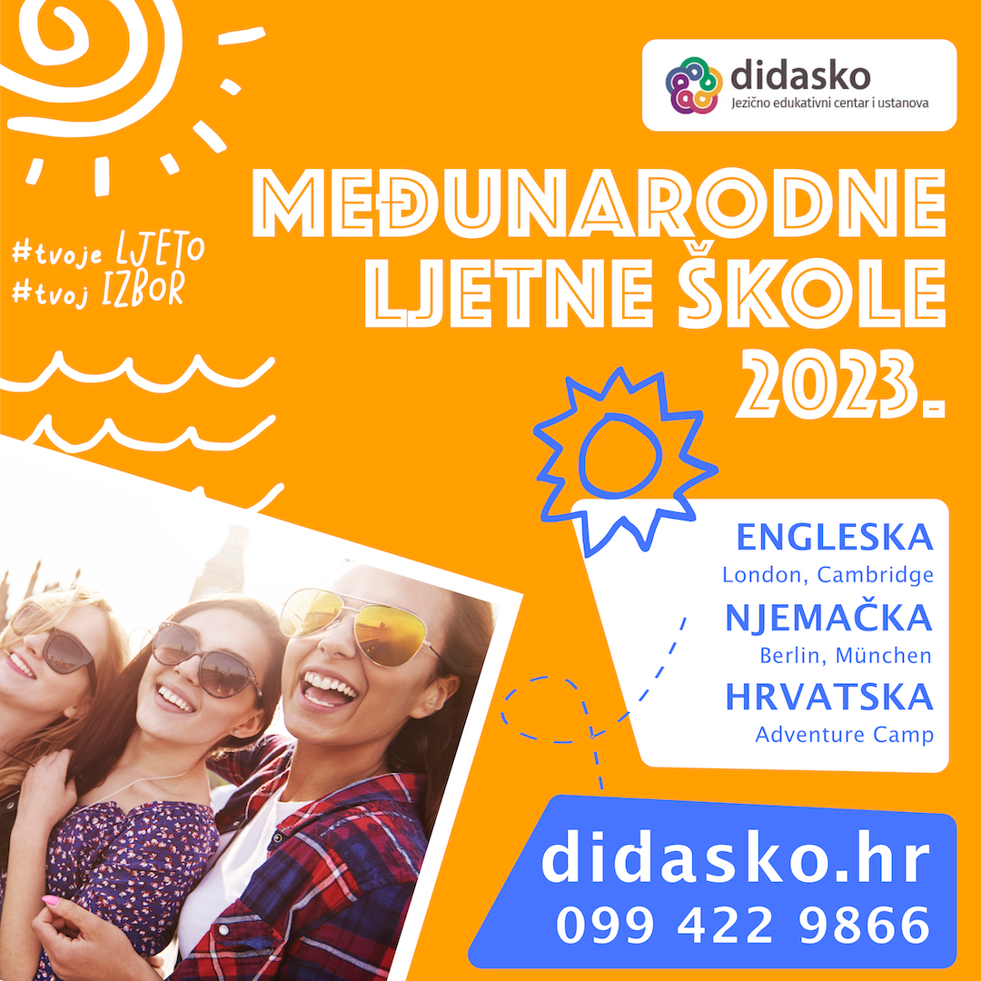 LJETNE ŠKOLE STRANIH JEZIKA U INOZEMSTVU 2023.